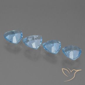 Topaz Gemstones in 6.7 x 7 mm Size for Sale, Topaz Stones in Sky Blue Color
