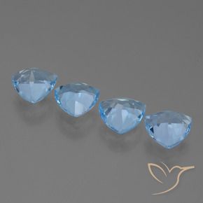 Topaz Gemstones in 7 x 7 mm (calibrated) Size for Sale, Topaz Stones in Sky Blue Color