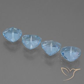 Topaz Gemstones in 7 x 7 mm (calibrated) Size for Sale, Topaz Stones in Sky Blue Color