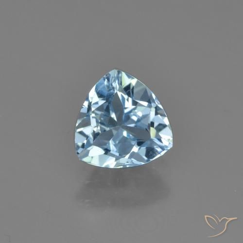 Sky Blue Topaz Gem - 1.5ct Trillion Facet (ID: 452824)