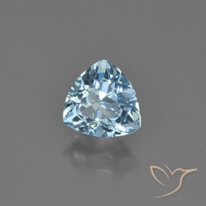 1.35 ct Blue Topaz Stone, Natural Topaz in Trillion Facet Shape for Sale