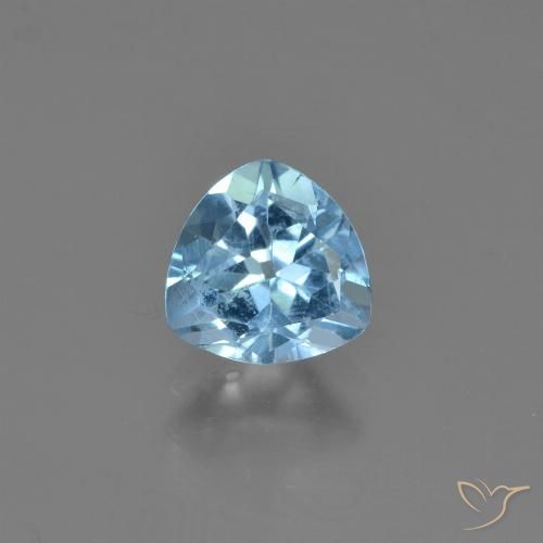 1.23ct Natural Swiss Blue Topaz, Trillion, VS