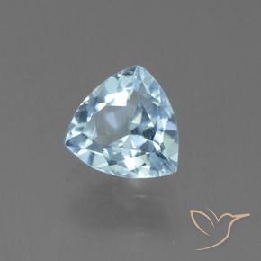 1.17 ct Blue Topaz Stone, Natural Topaz in Trillion Facet Shape for Sale