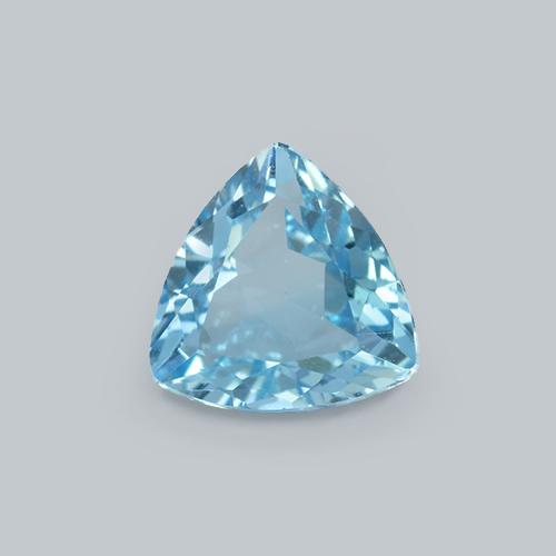 Maya Blue Топаз Камень - 1.2ct Огранка Триллион Фасетная (ID: 452904)