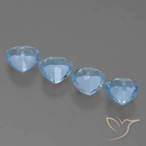 Topaz Gemstones in 7 x 7 mm (calibrated) Size for Sale, Topaz Stones in Sky Blue Color