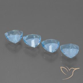 Topaz Gemstones in 7 x 7 mm (calibrated) Size for Sale, Topaz Stones in Sky Blue Color