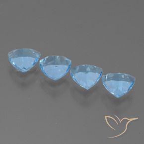 Topaz Gemstones in 7 x 7 mm (calibrated) Size for Sale, Topaz Stones in Swiss Blue Color