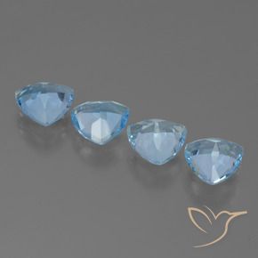 Topaz Gemstones in 7 x 7 mm (calibrated) Size for Sale, Topaz Stones in Sky Blue Color