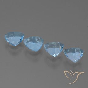 Topaz Gemstones in 7 x 7 mm (calibrated) Size for Sale, Topaz Stones in Sky Blue Color