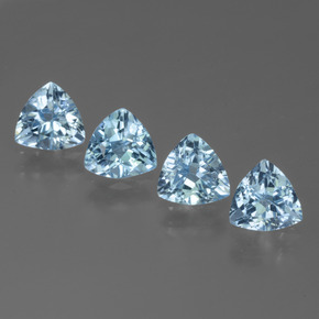 Swiss Blue Topaz Gem - 1.2ct Trillion Facet (ID: 452925)