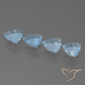 Topaz Gemstones in 7 x 7 mm (calibrated) Size for Sale, Topaz Stones in Sky Blue Color