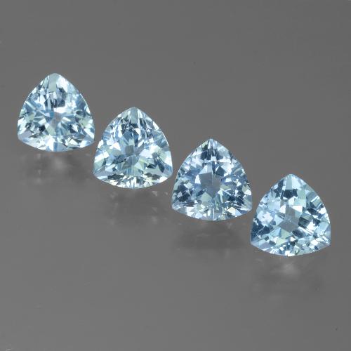 Maya Blue Topazio Gem - 1.3ct Sfaccettatura trilliant (ID: 452929)
