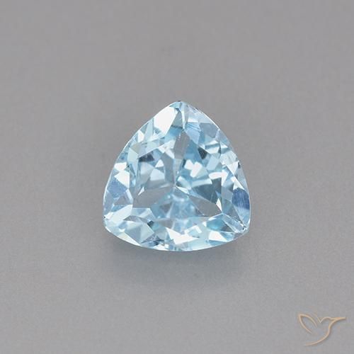 1.45ct Natural Sky Blue Topaz, Trillion, VS