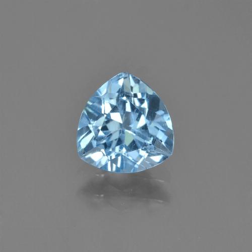 Swiss Blue Topaz Gem - 1.4ct Trillion Facet (ID: 452952)