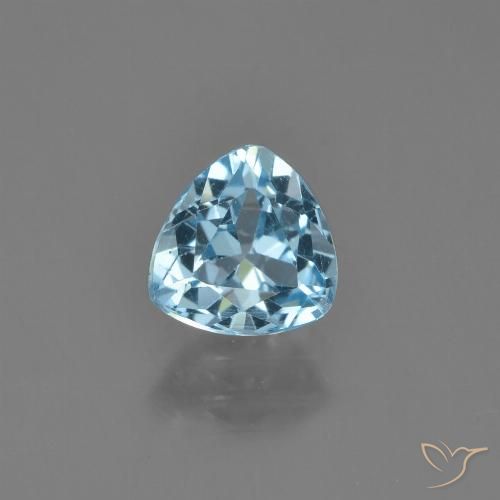 1.46ct Natural Swiss Blue Topaz, Trillion, VS, Photo A