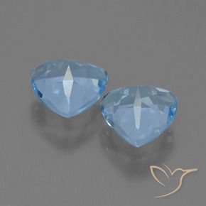 Topaz Gemstones in 7 x 7 mm (calibrated) Size for Sale, Topaz Stones in Swiss Blue Color