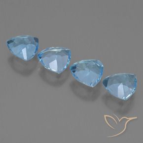 Topaz Gemstones in 7 x 7 mm (calibrated) Size for Sale, Topaz Stones in Sky Blue Color
