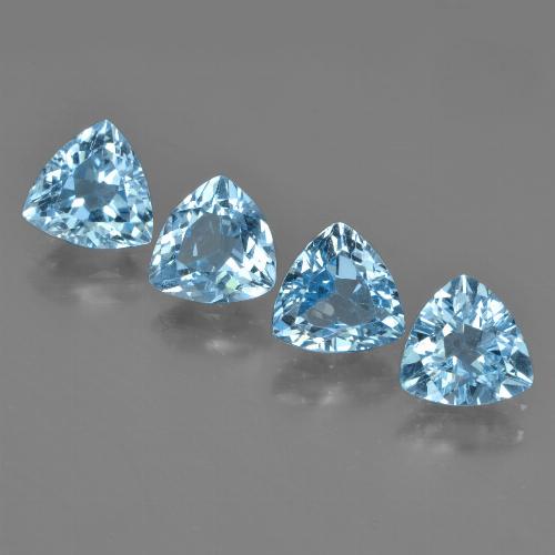 1.3ct Trillion Facet Sky Blue Topaz Gem for sale 1.3ct Trillion Facet Sky Blue Topaz Gem (ID: 452979)