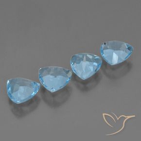Topaz Gemstones in 7 x 7 mm (calibrated) Size for Sale, Topaz Stones in Sky Blue Color