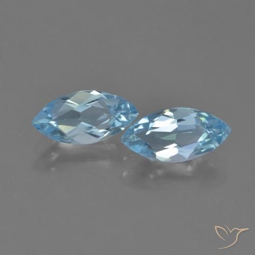 2.37ctw Natural Sky Blue Topaz, Marquise, VVS-VS
