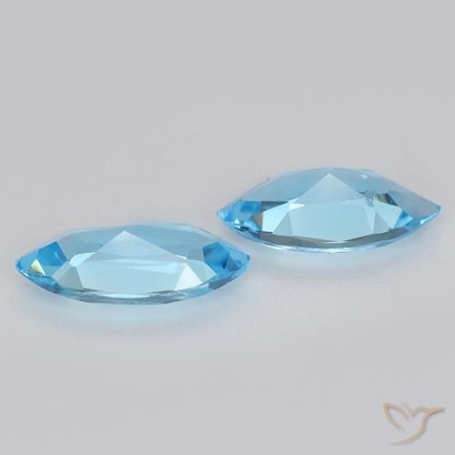 Topaz Gemstones in 9.9 x 5.1 mm Size for Sale, Topaz Stones in Sky Blue Color