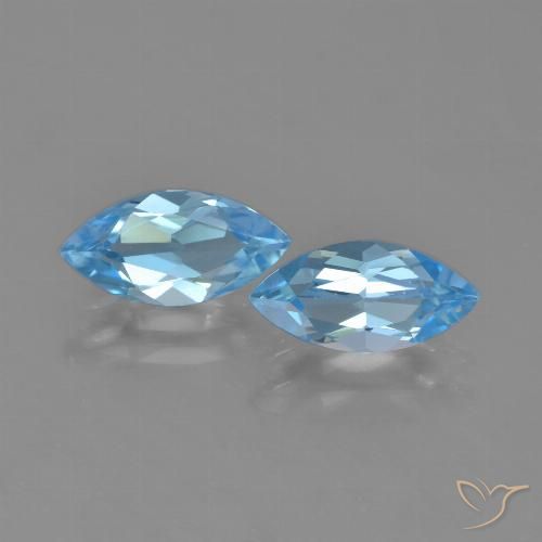 2.42ctw Natural Swiss Blue Topaz, Marquise, VVS-VS