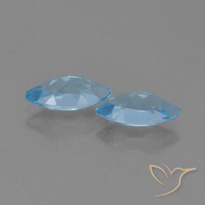 Topaz Gemstones in 10.1 x 5.2 mm Size for Sale, Topaz Stones in Swiss Blue Color