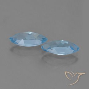 Topaz Gemstones in 10.3 x 5.2 mm Size for Sale, Topaz Stones in Swiss Blue Color