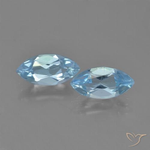 2.43ctw Natural Sky Blue Topaz, Marquise, VVS-VS