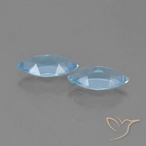 Topaz Gemstones in 10.2 x 5.1 mm Size for Sale, Topaz Stones in Sky Blue Color