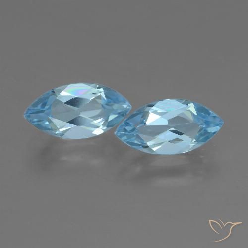 2.48ctw Natural Swiss Blue Topaz, Marquise, VVS-VS