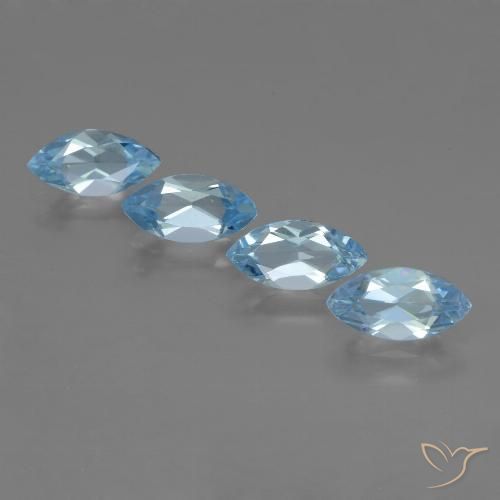 5.15ctw Natural Sky Blue Topaz, Marquise, VVS-VS