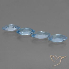 Topaz Gemstones in 10.1 x 5.1 mm Size for Sale, Topaz Stones in Sky Blue Color