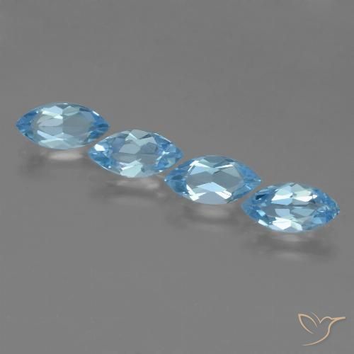 4.52ctw Natural Sky Blue Topaz, Marquise, VVS-VS