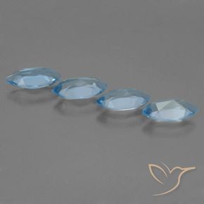 Topaz Gemstones in 10.1 x 5.1 mm Size for Sale, Topaz Stones in Sky Blue Color