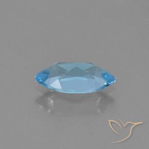Topaz Gemstone in 10 x 5.1 mm Size for Sale, Topaz Stone in Swiss Blue Color