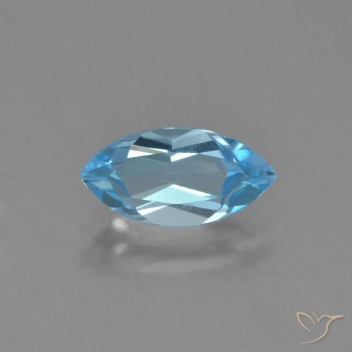 1.34ct Natural Sky Blue Topaz, Marquise, VVS-VS