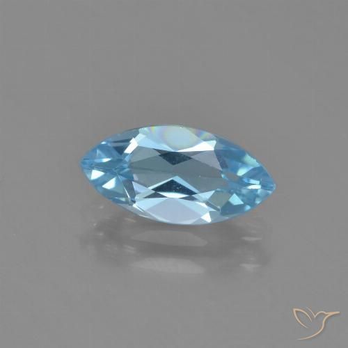 1.34ct Natural Sky Blue Topaz, Marquise, VVS-VS