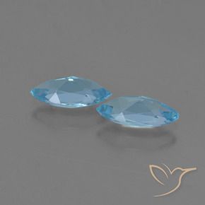 Topaz Gemstones in 10.2 x 5 mm Size for Sale, Topaz Stones in Sky Blue Color