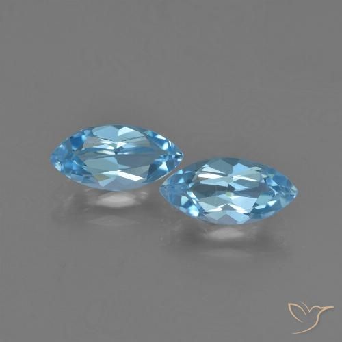 2.41ctw Natural Swiss Blue Topaz, Marquise, VVS-VS