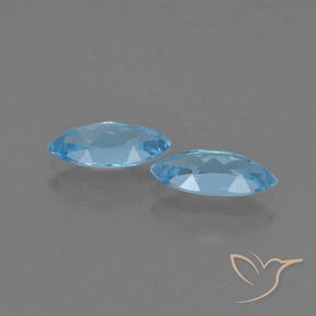 Topaz Gemstones in 10.3 x 5 mm Size for Sale, Topaz Stones in Swiss Blue Color