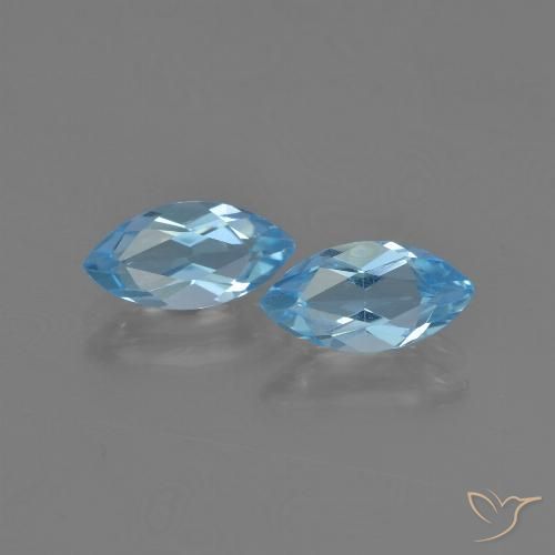 2.41ctw Natural Swiss Blue Topaz, Marquise, VVS-VS