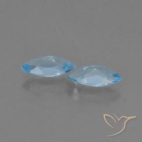 Topaz Gemstones in 9.8 x 5 mm Size for Sale, Topaz Stones in Swiss Blue Color