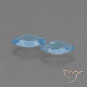 Topaz Gemstones in 10.1 x 5.1 mm Size for Sale, Topaz Stones in Swiss Blue Color