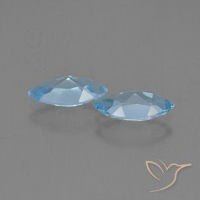 Topaz Gemstones in 10.2 x 5.2 mm Size for Sale, Topaz Stones in Sky Blue Color