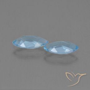 Topaz Gemstones in 10 x 5 mm Size for Sale, Topaz Stones in Sky Blue Color
