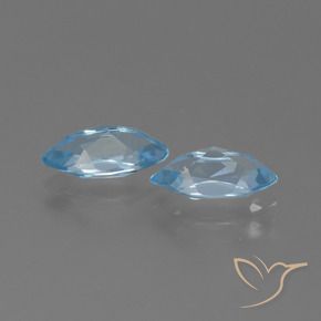 Topaz Gemstones in 10 x 5 mm Size for Sale, Topaz Stones in Sky Blue Color
