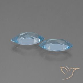 Topaz Gemstones in 10.3 x 5.2 mm Size for Sale, Topaz Stones in Sky Blue Color