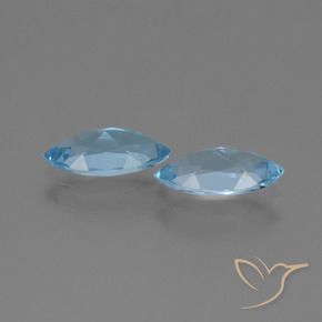 Topaz Gemstones in 10.3 x 5.2 mm Size for Sale, Topaz Stones in Sky Blue Color