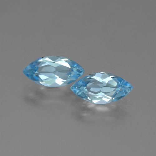 Light Blue Topaz Gem - 1.2ct Marquise Facet (ID: 454150)
